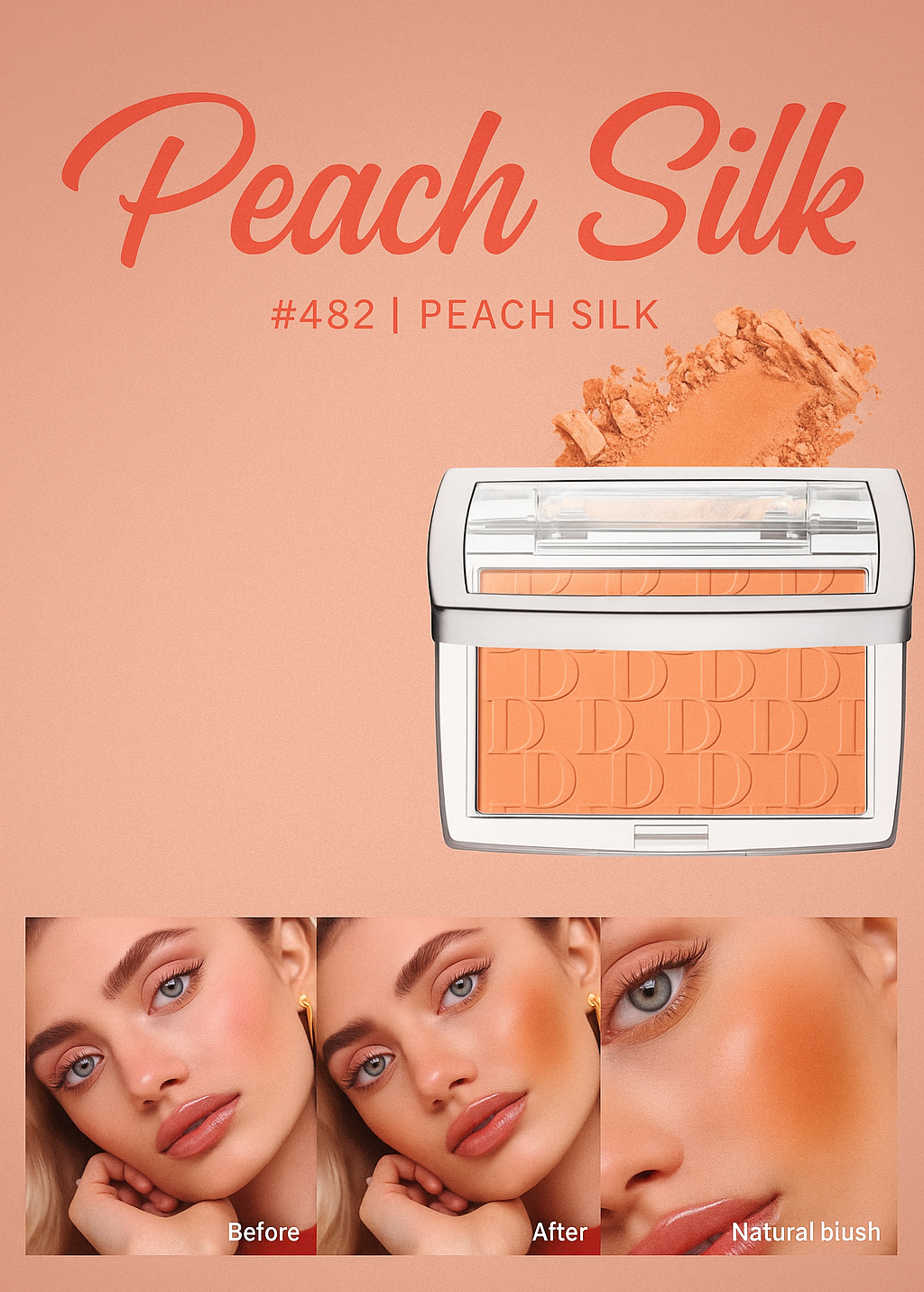Matte Embossed Powder Blush