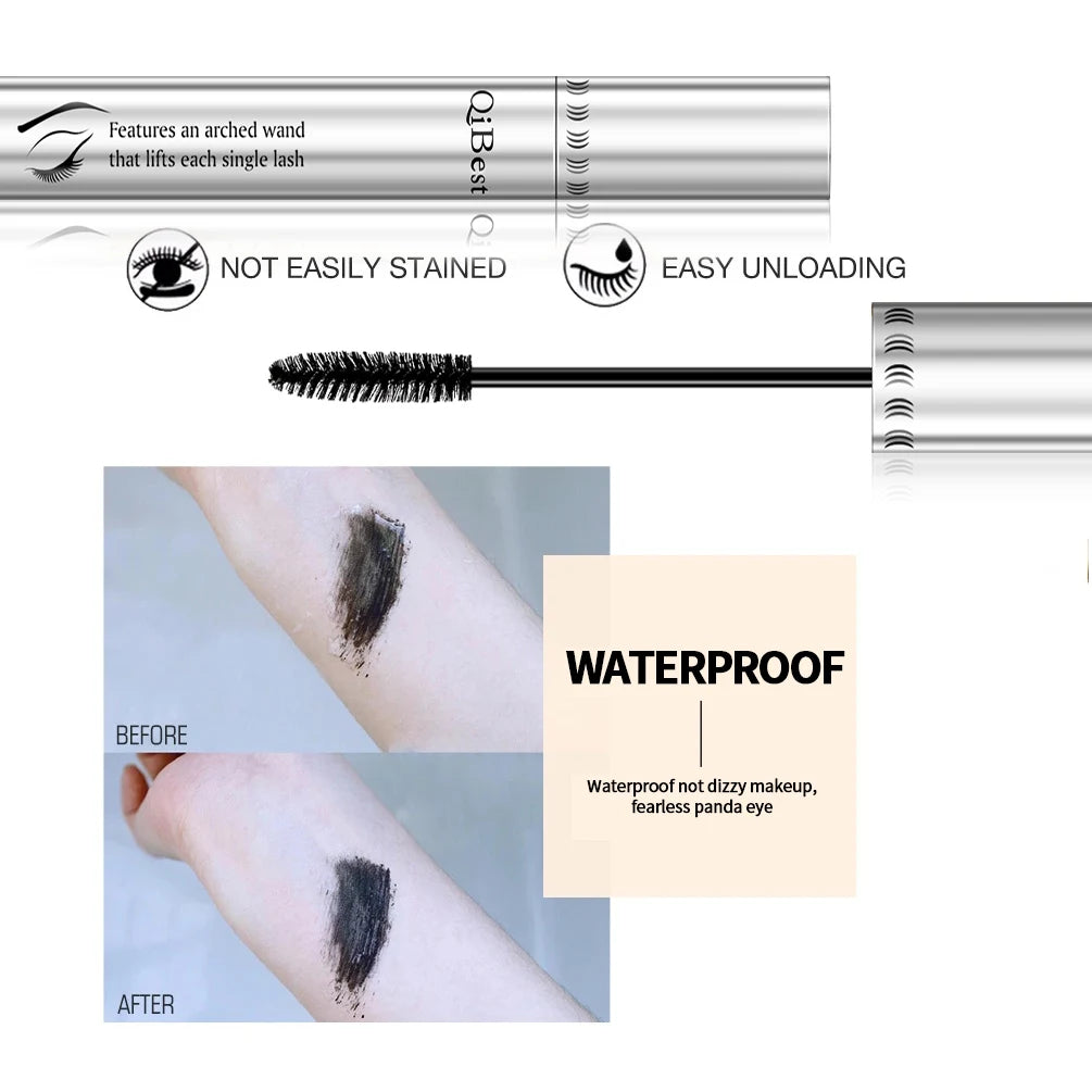 QiBest 2-Pack 4D Curling Black Mascara
