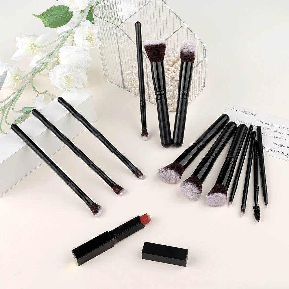 14pcs Luxury Makeup Brush Set – Soft Foundation, Blush & Eyeshadow Brushes