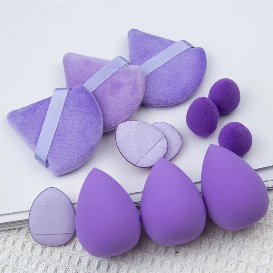 14pcs Makeup Sponge Set – Soft Cosmetic Puffs for Flawless Foundation & Blending