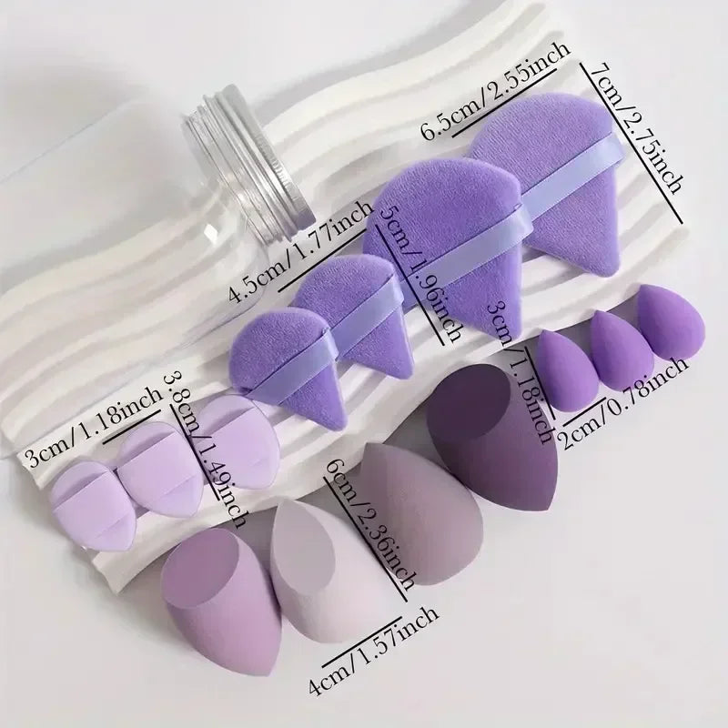 14pcs Makeup Sponge Set – Soft Cosmetic Puffs for Flawless Foundation & Blending