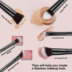 14pcs Luxury Makeup Brush Set – Soft Foundation, Blush & Eyeshadow Brushes