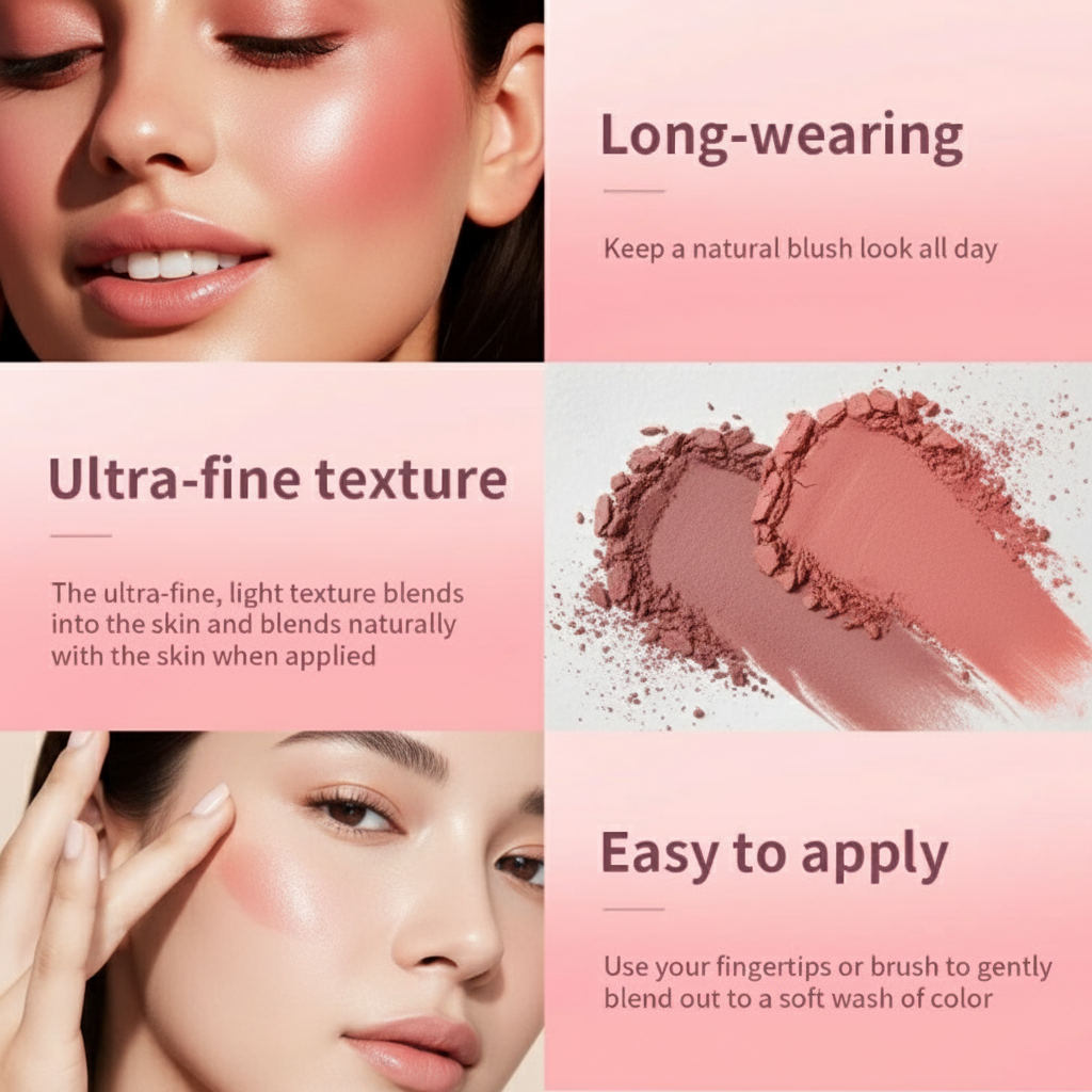 Matte Embossed Powder Blush