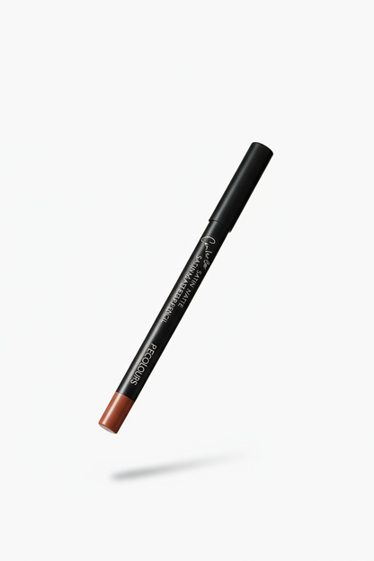 Floating lip liner at an angle